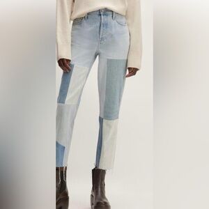 Everlane Patchwork Ankle Jeans